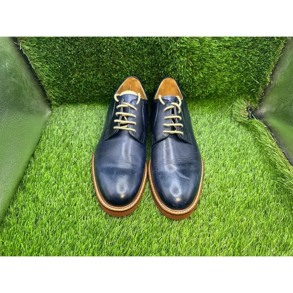 To Boot New York Adam Derrick Oxford Dress Shoes Men's 8.5 Blue Leather Formal